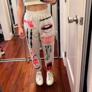 Graphic Print Joggers